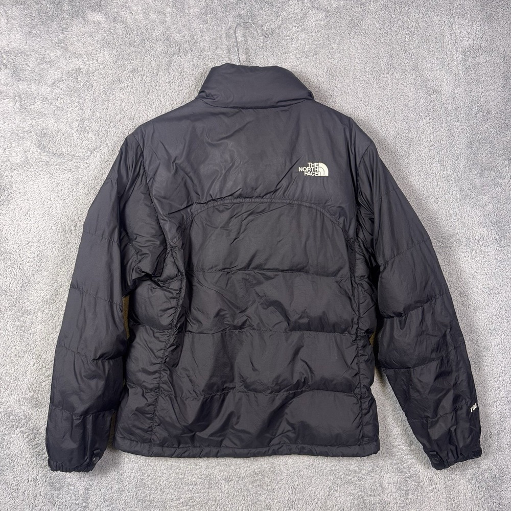 North Face Nuptse Jacket Womens M 700 Goose Down Black Puffer A254 Vintage Y2K - Picture 13 of 15